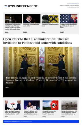 Cover of The Kyiv Independent