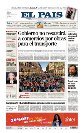 Cover of El Pais (Uruguay)