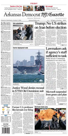 Cover of Arkansas Democrat-Gazette