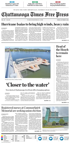 Cover of Chattanooga Times Free Press