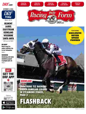 Cover of Daily Racing Form National Digital Edition