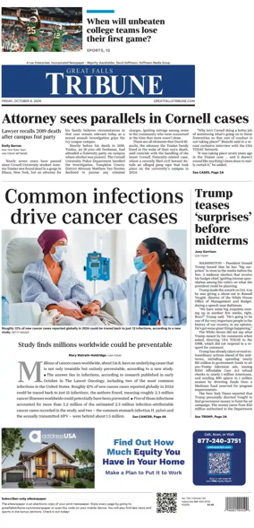 Cover of Great Falls Tribune