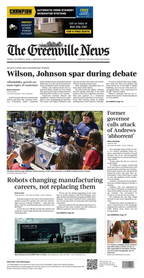 Cover of The Greenville News