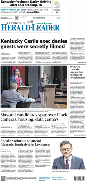 Cover of Lexington Herald-Leader
