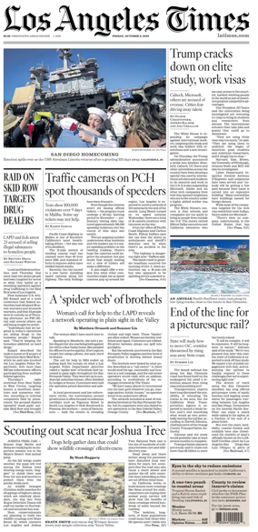 Cover of Los Angeles Times
