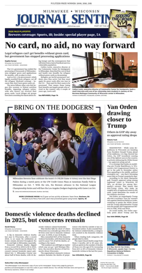 Cover of Milwaukee Journal Sentinel