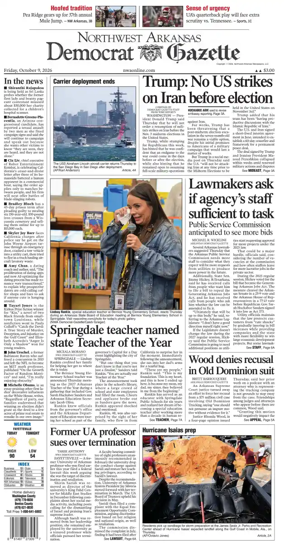Cover of Northwest Arkansas Democrat-Gazette