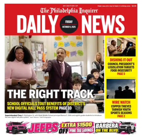 Cover of Philadelphia Daily News