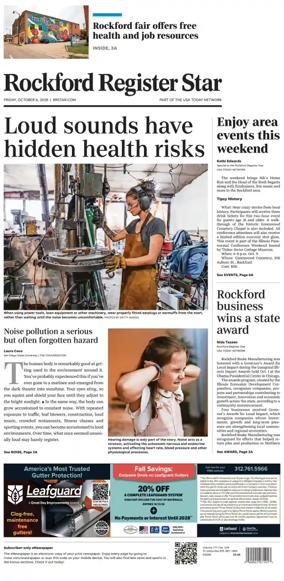 Cover of Rockford Register Star