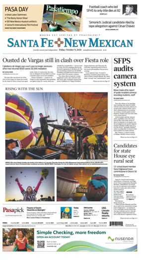 Cover of Santa Fe New Mexican