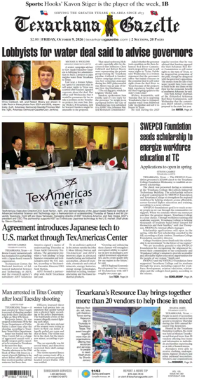 Cover of Texarkana Gazette