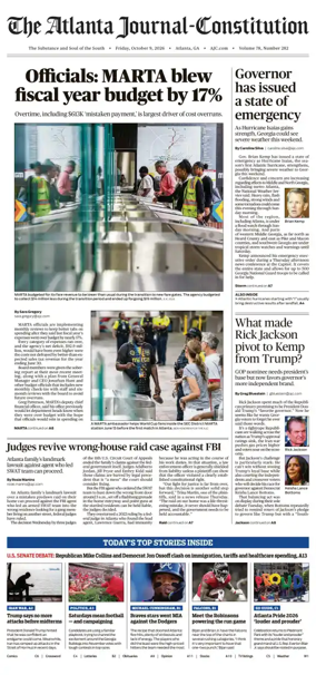 Cover of The Atlanta Journal-Constitution