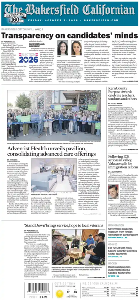 Cover of The Bakersfield Californian