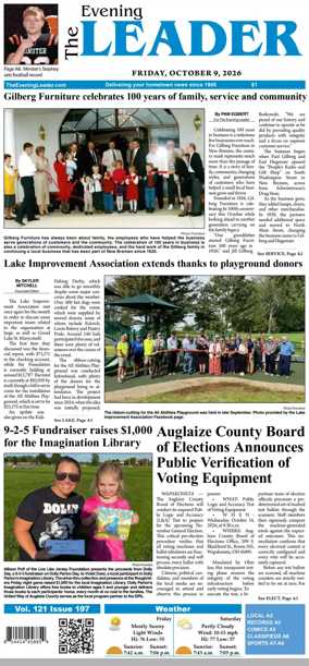Cover of The Evening Leader