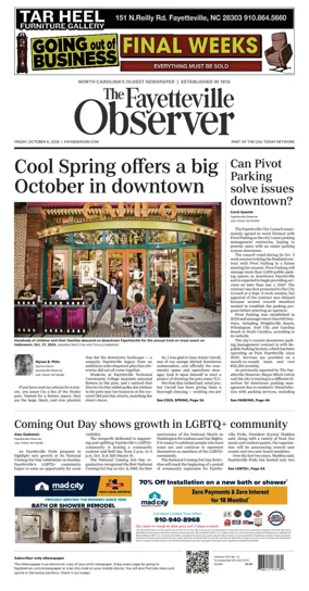 Cover of The Fayetteville Observer