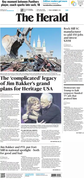 Cover of The Herald (Rock Hill)