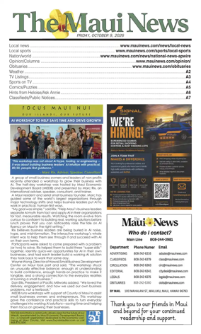Cover of The Maui News