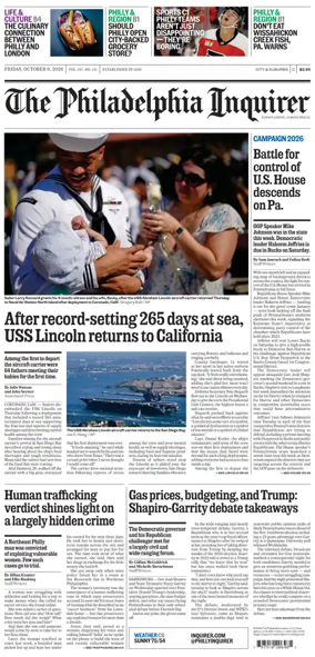 Cover of The Philadelphia Inquirer