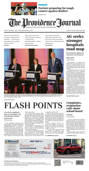 Cover of The Providence Journal