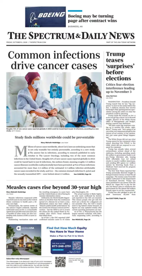 Cover of The Spectrum & Daily News