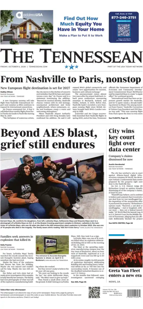 Cover of The Tennessean