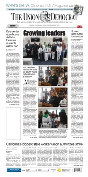 Cover of The Union Democrat