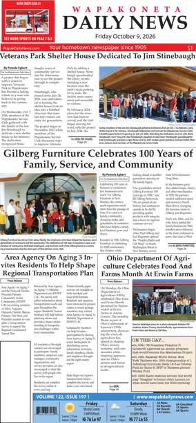 Cover of Wapakoneta Daily News
