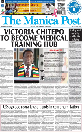 Cover of The Manica Post