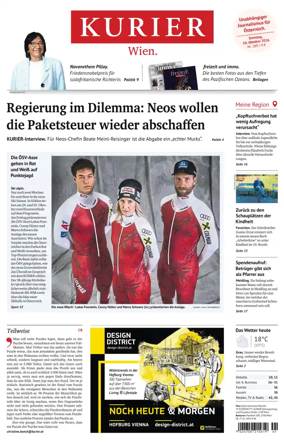 Cover of Kurier (Samstag)