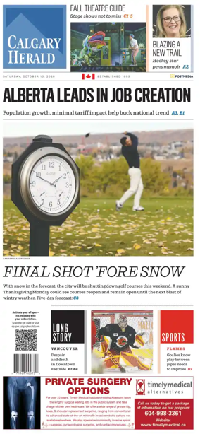Cover of Calgary Herald