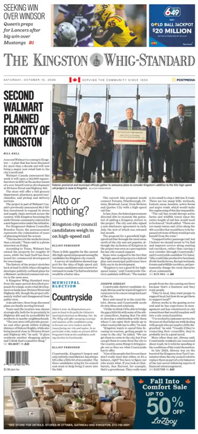 Cover of Kingston Whig-Standard