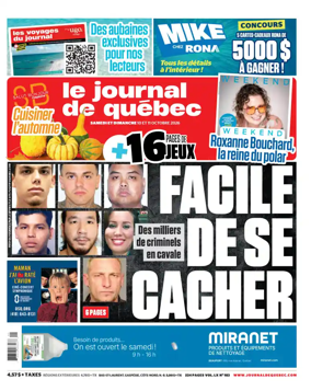 Cover of Le Journal de Quebec