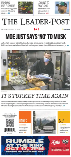 Cover of Regina Leader-Post