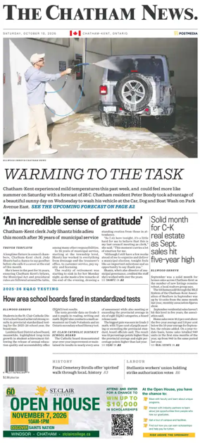 Cover of The Chatham Daily News