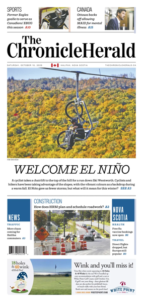 Cover of The Chronicle Herald (Provincial)