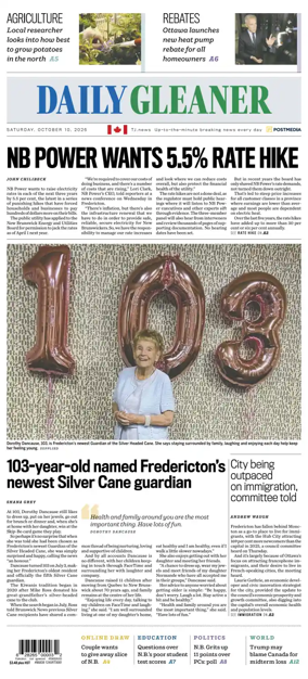 Cover of The Daily Gleaner