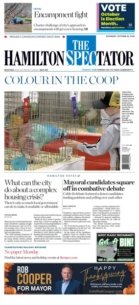 Cover of The Hamilton Spectator
