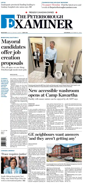 Cover of The Peterborough Examiner