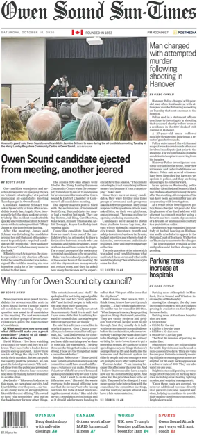Cover of The Sun Times (Owen Sound)