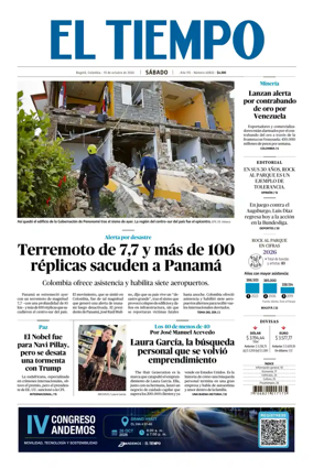Cover of El Tiempo (Bogota)