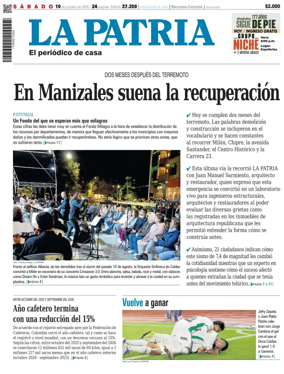 Cover of La Patria (Colombia)