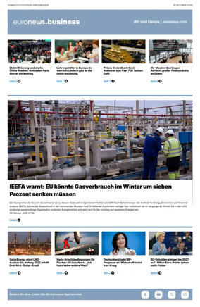 Cover of Euronews Business (German)