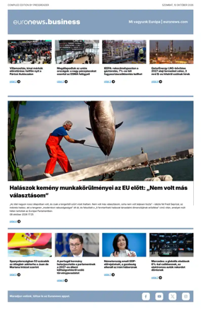 Cover of Euronews Business (Hungarian)