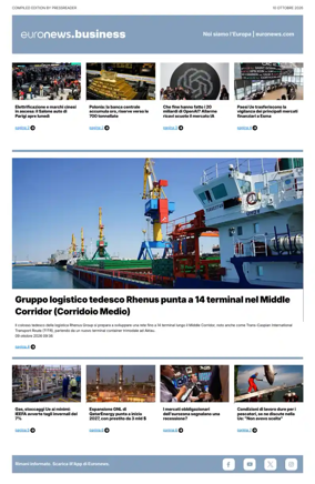 Cover of Euronews Business (Italian)