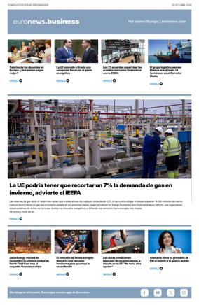 Cover of Euronews Business (Spanish) Compiled Edition