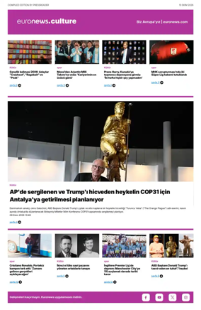 Cover of Euronews Culture and Sport (Turkish) Compiled Edition