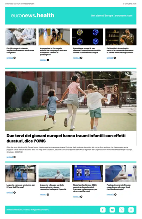 Cover of Euronews Health (Italian)