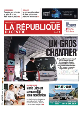 Cover of La Republique du Centre (Orleans - Loiret))