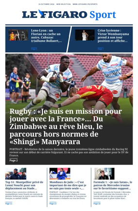 Cover of Le Figaro Sport