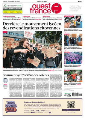 Cover of Ouest France (Auray)